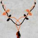 Colier macrame cu agata maro