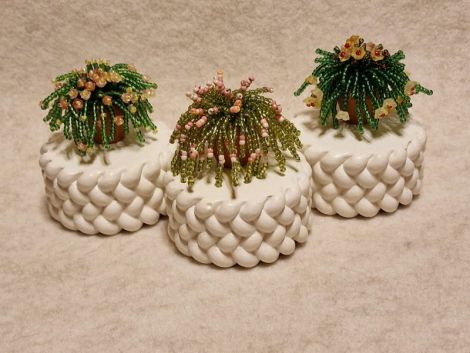 Plante decorative din margele de nisip - cu magnet