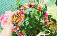 Coronite cu flori uscate