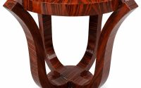 Masuta cafea Art Deco din lemn masiv furniruit