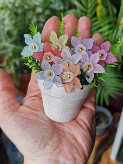 Aranjament floral decorativ handmade