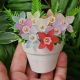 Aranjament floral decorativ handmade 