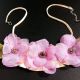 Colier diafan floral lila delicat