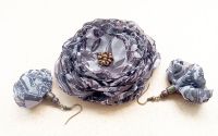 set floral nuane neutre