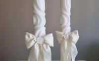 Lumanare Swirl pentru nunta sau botez