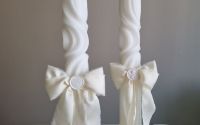 Lumanare Swirl pentru nunta sau botez