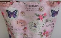 Saco textil handmade pentru plaj sau cumprtu