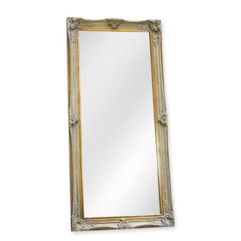 Oglinda monumentala din cristal cu o rama argintie