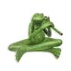 Broasca cantand la flaut-statueta din bronz