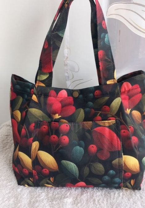 Saco textil handmade unicat