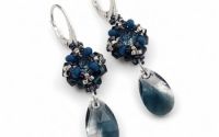 Cercei eleganti din cristale Swarovski si tortite 