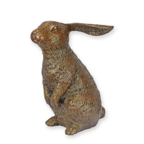 iepuras-statueta din bronz