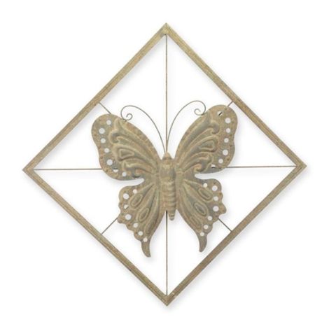 Fluture-decoratiune de perete din fier forjat