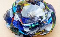 Brosa floare multicolor   10 cm