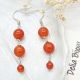 Cercei lungi Carneol natural i Inox Elegan n n