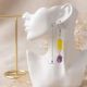 Cercei handmade - ametist si jad cod1456