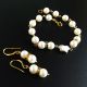 set perle seashell albe si accesorii aurite