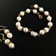set perle seashell albe si accesorii aurite