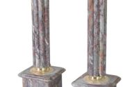 Set doua piedestaluri baroc din marmura