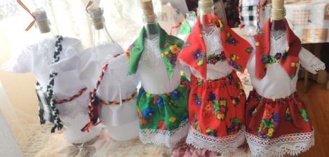 Sticle imbracate traditional