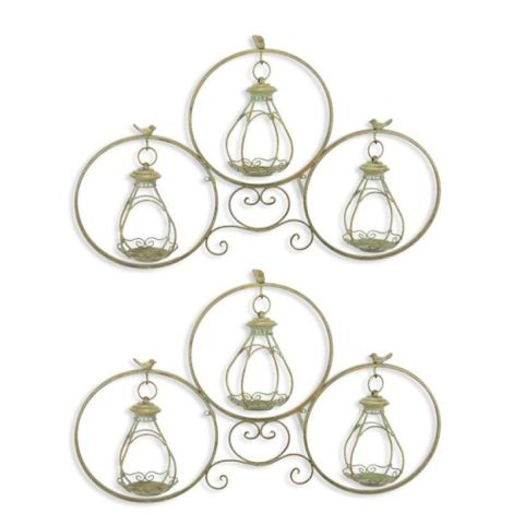 Set doua fantani pasarele din fier forjat antik gr