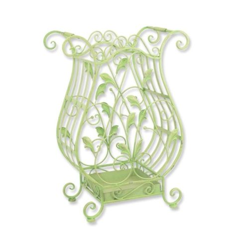 Suport pentru umbrele din fier forjat antik green