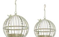 Set doua jardniere sferice suspendate din fier for