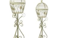 Set doua jardiniere cu picior din fier forjat