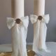 Lumanare canelata de nunta sau botez