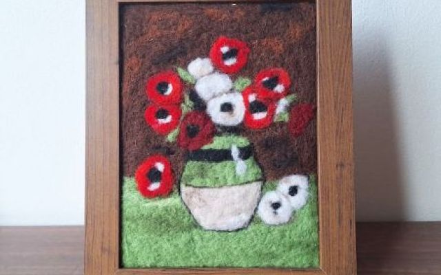 Anemone pictura cu lana