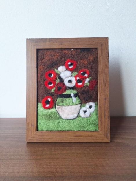 Anemone pictura cu lana