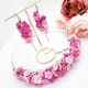 Set Bijuterii Pink Blossom Colier la baza gtului 