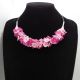 Set Bijuterii Pink Blossom Colier la baza gtului 