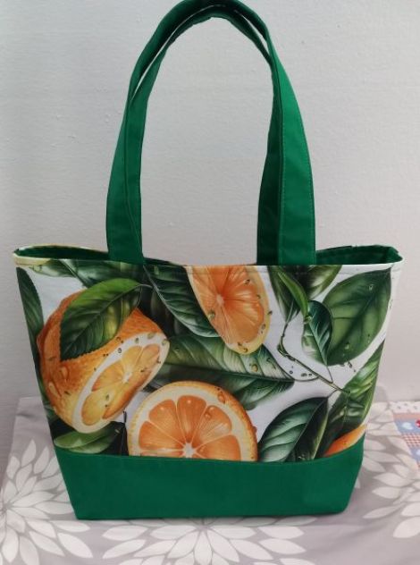 Saco handmade realizat din material bumbac 