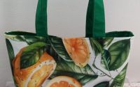 Saco handmade realizat din material bumbac 