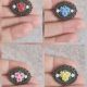 Brose vintage cu flori 