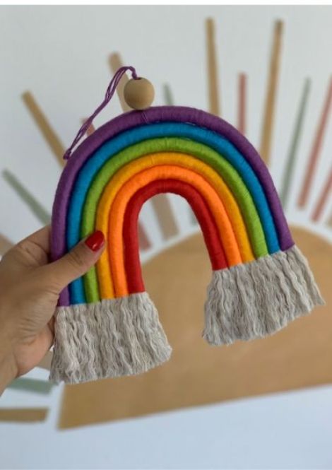 Curcubeu Macrame Colorat Camera Copilului