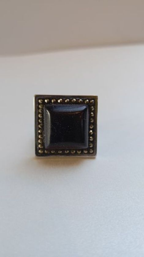 Inel cu Piatra Soarelui si Marcasite
