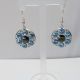 Cercei cu cristale Swarovski Light Sapphire 