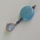 Cercei Blue Sky cu Calcedonie Safir si Swarovski