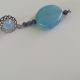 Cercei Blue Sky cu Calcedonie Safir si Swarovski