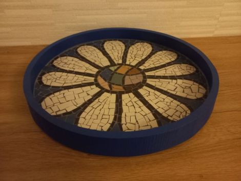 Tava decorativa cadou din moziac ceraton