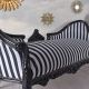 Sofa rococo din lemn masiv negru