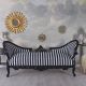 Sofa rococo din lemn masiv negru