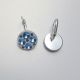 Cercei fashion cu Swarovski Light Sapphire 6mm