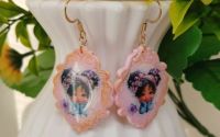 Cercei fetita Light Pink