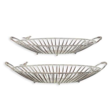 Set doua cosuri din fier forjat antik grey