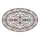 Covoras oval intrare din fonta antik brown
