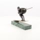 Schior-statueta din bronz cu un soclu din marmura