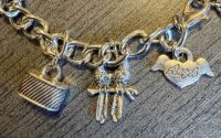 Bratara Handmade Argintie cu Zale si Charmuri 